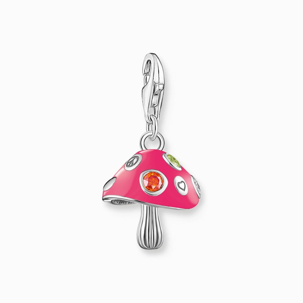 Sterling Silver Colourful Fly Agaric Charm