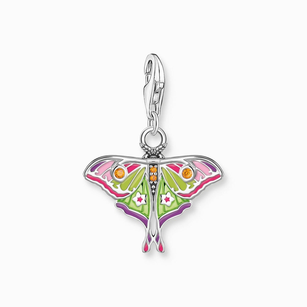 Sterling Silver Colourful Moth Charm