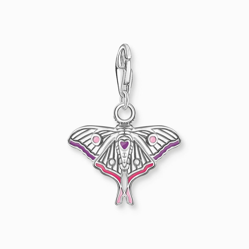 Sterling Silver Colourful Moth Charm