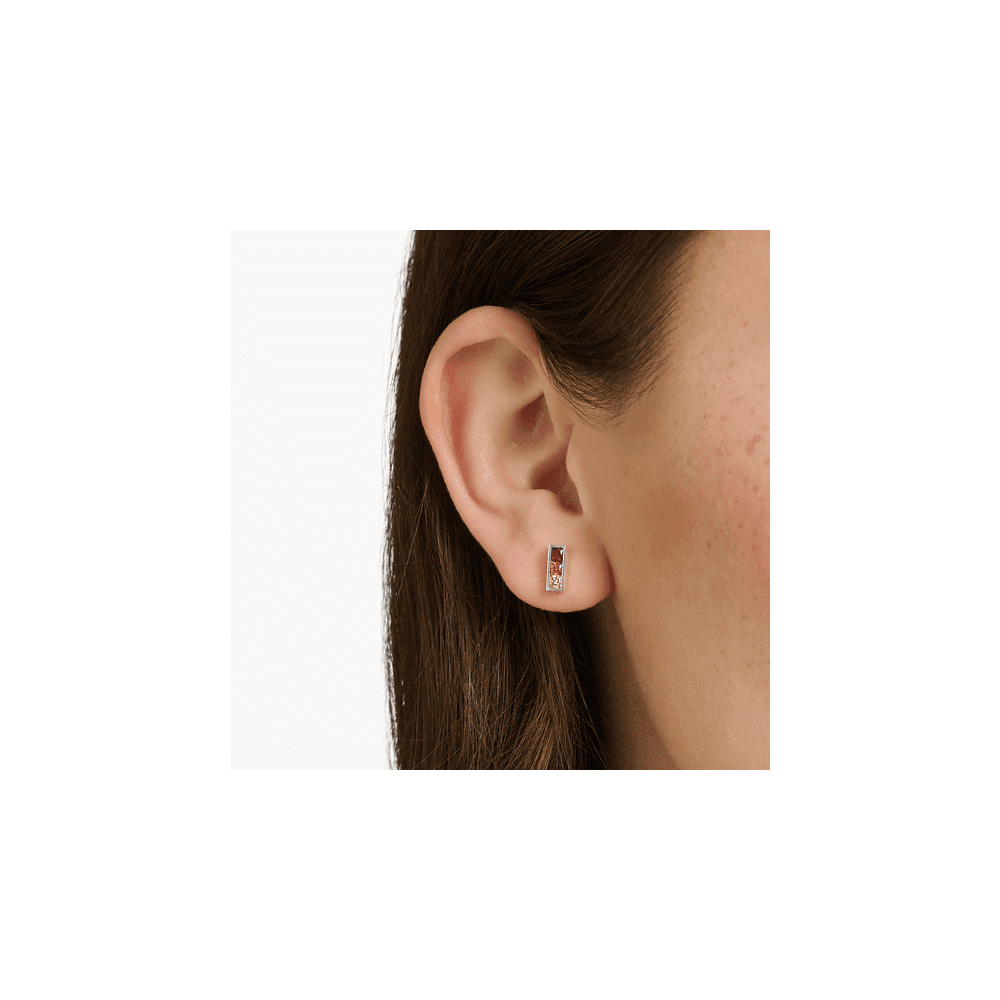 Sterling Silver Colourful Stud Earrings
