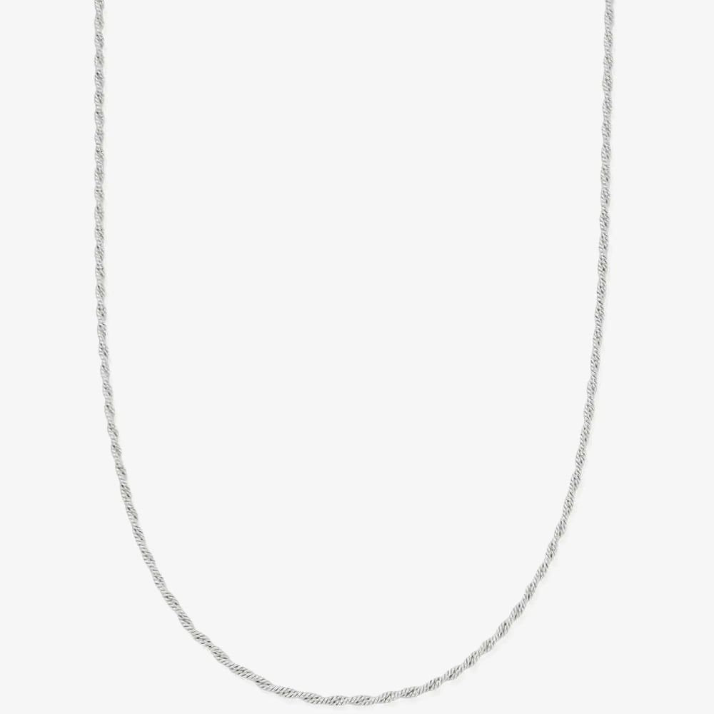 Sterling Silver Dainty Rope Chain Necklace
