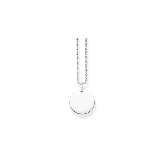 Sterling Silver Engravable Disc Pendant