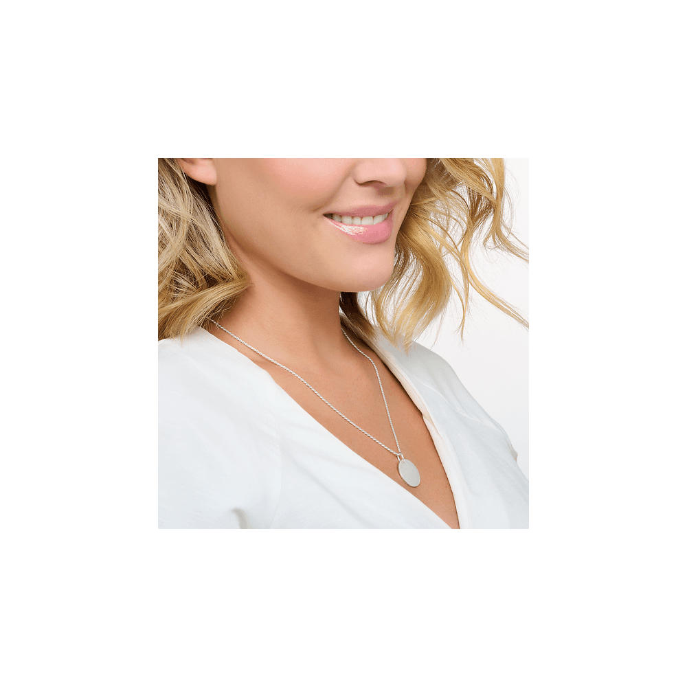 Sterling Silver Engravable Disc Pendant