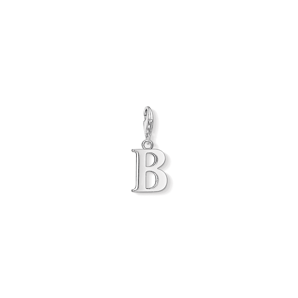 Sterling Silver Initial B Charm