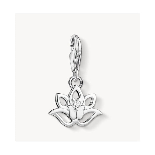 Sterling Silver Lotus Flower Charm