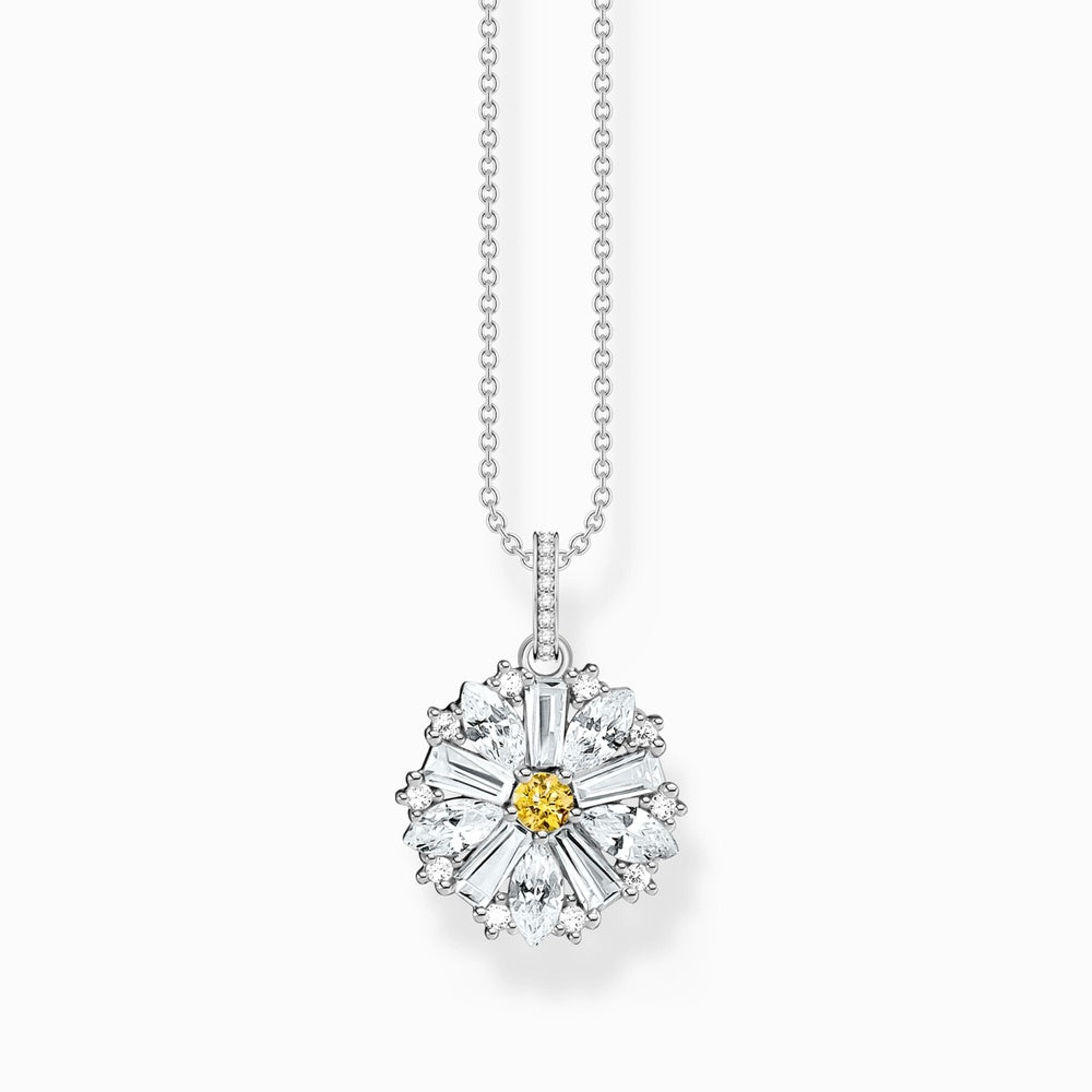 Sterling Silver Lovely Daisy Pendant