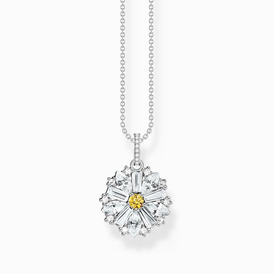 Sterling Silver Lovely Daisy Pendant
