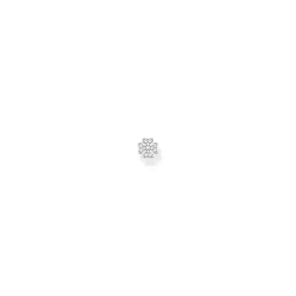Sterling Silver Lucy Four Leaf Clover Stud Earrings