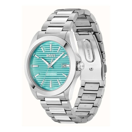 Strike, Light Blue Dial, Gents Stainless Steel Watch