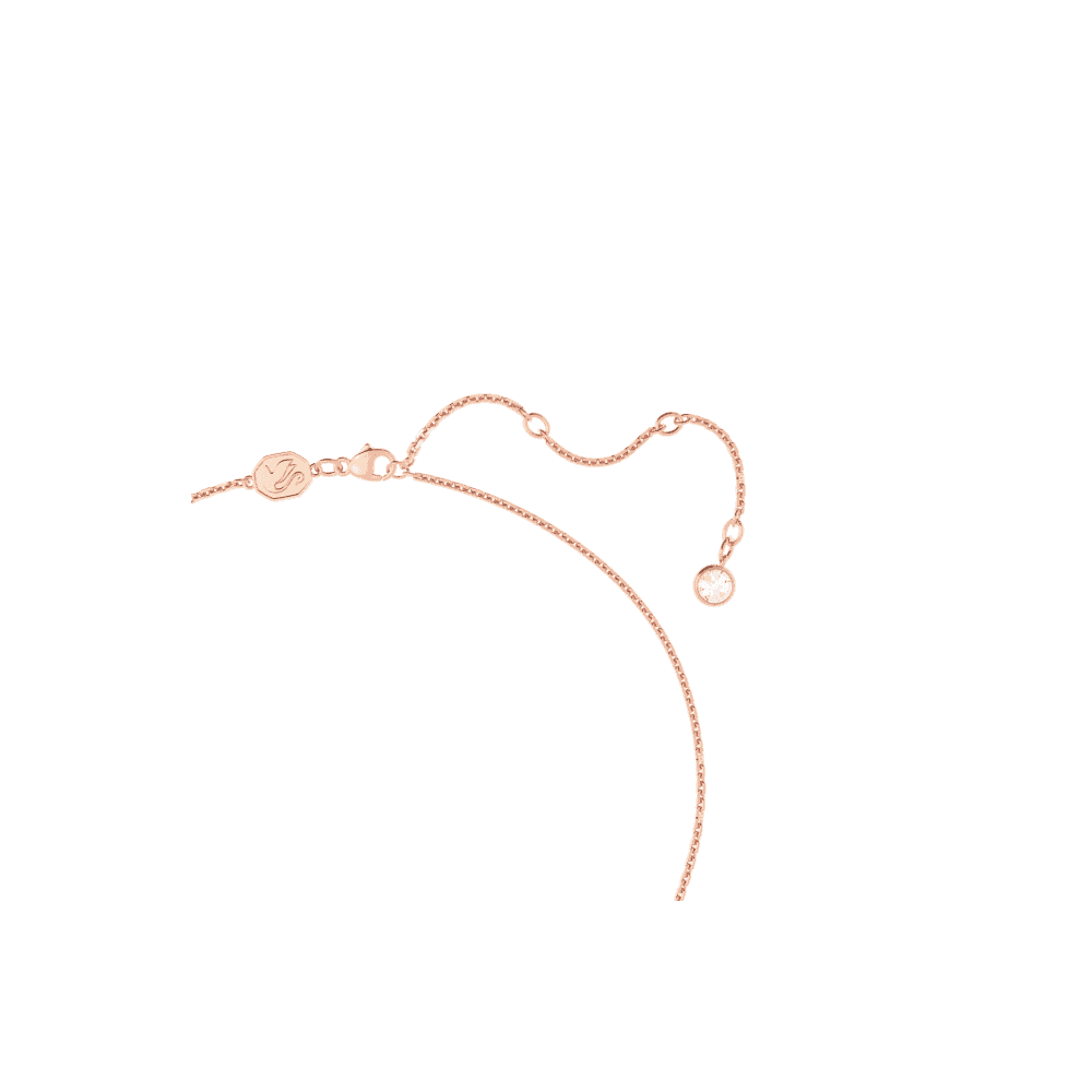Sublima pendant, Heart, Medium, White, Rose gold-tone plated