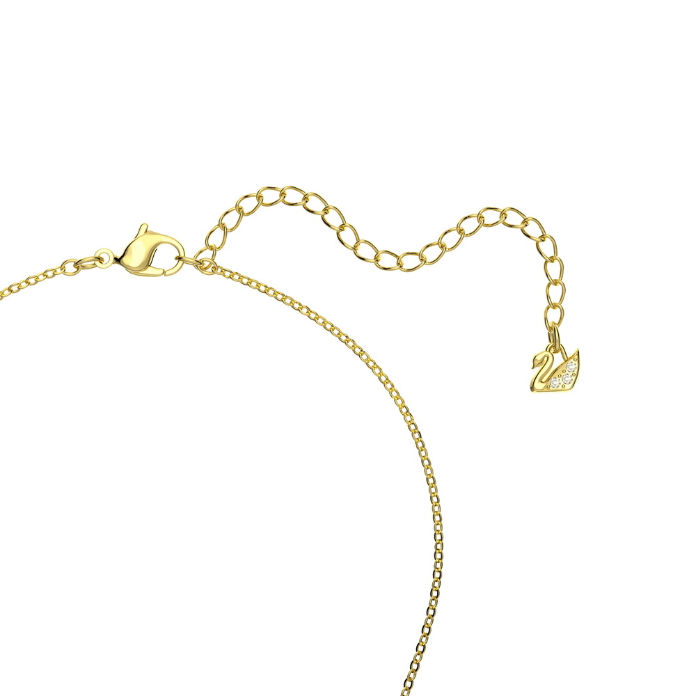 Swarovski Iconic Swan pendant, Swan, Red, Gold-tone plated