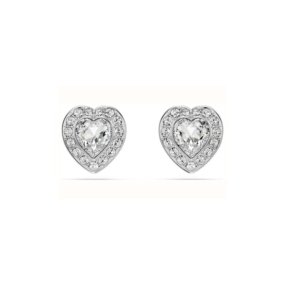 Swarovski x Ariana Grande Heart-Shaped Crystal Stud Earrings