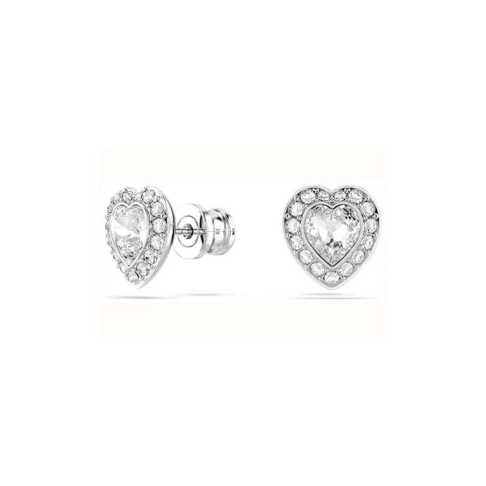Swarovski x Ariana Grande Heart-Shaped Crystal Stud Earrings