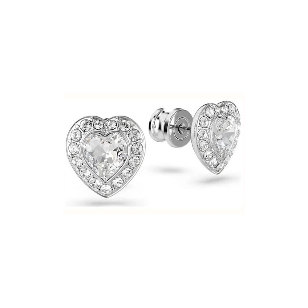 Swarovski x Ariana Grande Heart-Shaped Crystal Stud Earrings