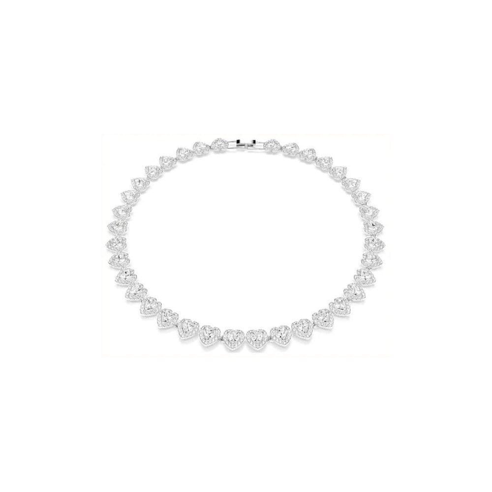 Swarovski x Ariana Grande Heart-Shaped Crystal Tennis Necklace