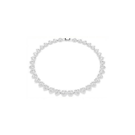 Swarovski x Ariana Grande Heart-Shaped Crystal Tennis Necklace