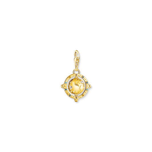 THOMAS SABO 18CT GOLD ON SILVER GLOBE CHARM