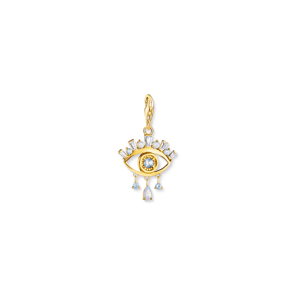 THOMAS SABO 18CT GOLD ON SILVER NAZAR'S EYE CHARM