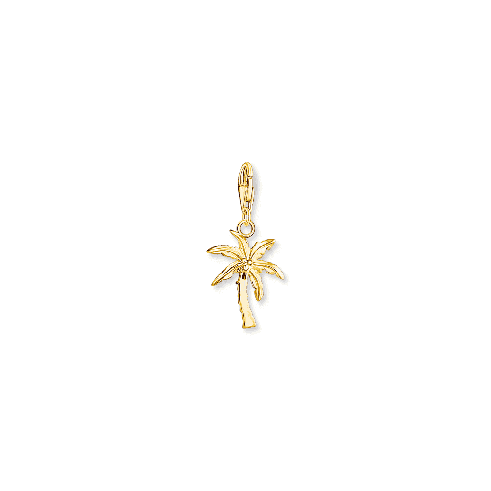 THOMAS SABO 18CT GOLD ON SILVER PALM TREE CHARM