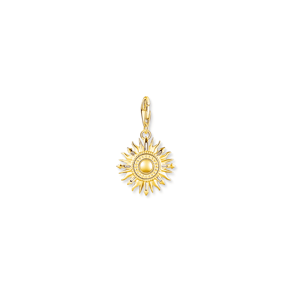 THOMAS SABO 18CT GOLD ON SILVER SUN CHARM
