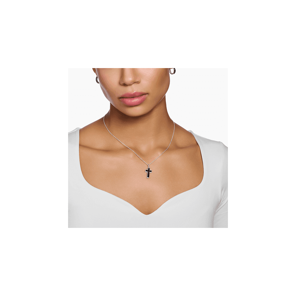 THOMAS SABO BLACK STONE CROSS PENDANT