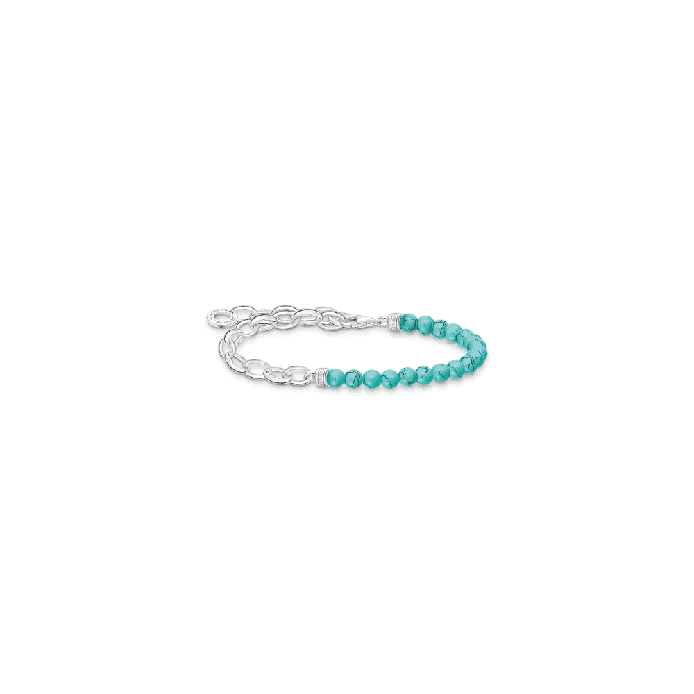 THOMAS SABO BRACELET WITH TURQUOISE PEARLS