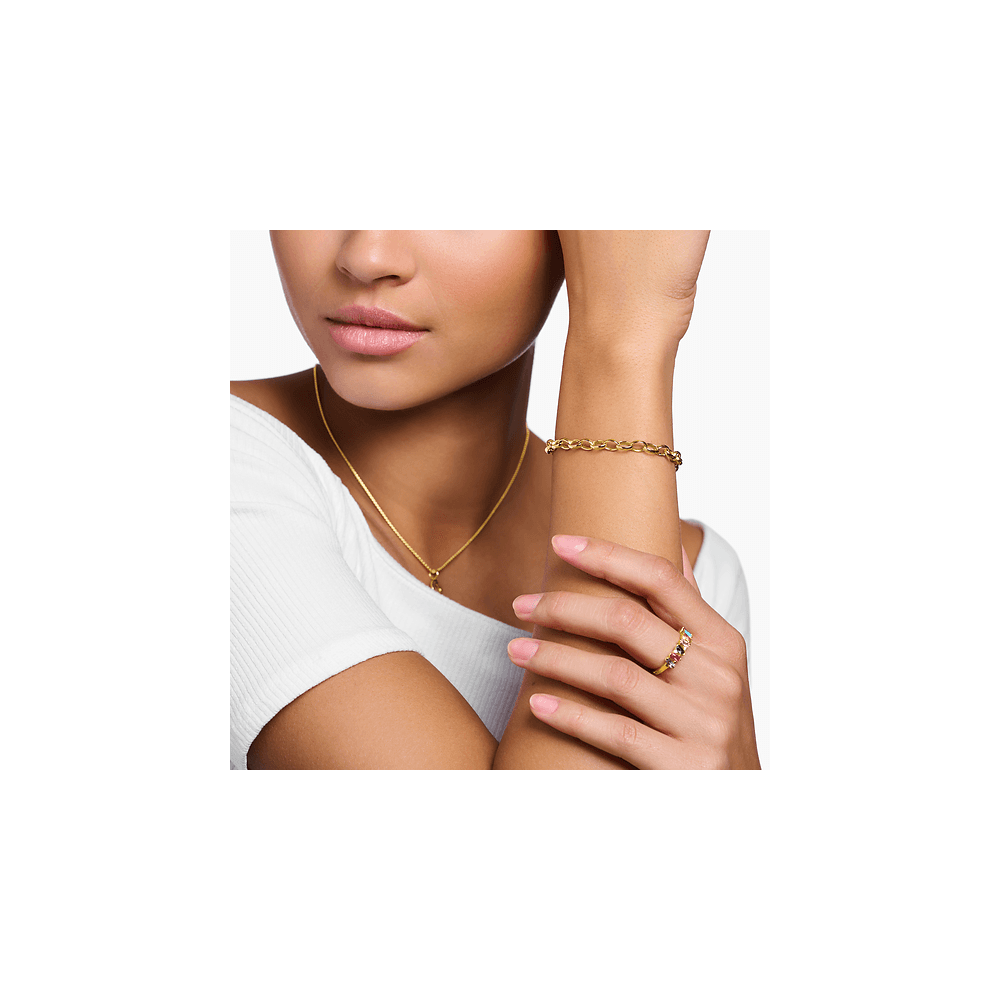 THOMAS SABO GOLD ON SILVER  CHARM BRACELET