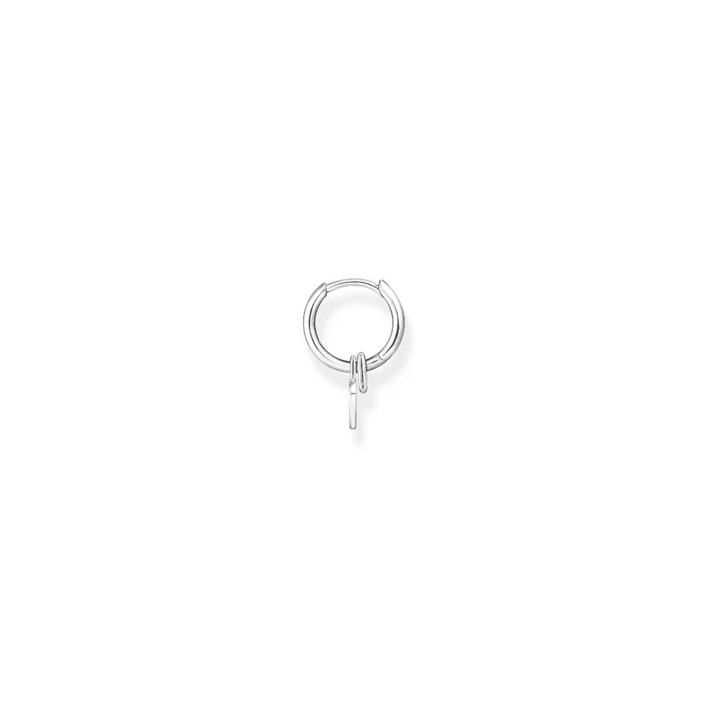 THOMAS SABO HOOP EARRING WITH HEART PENDANT