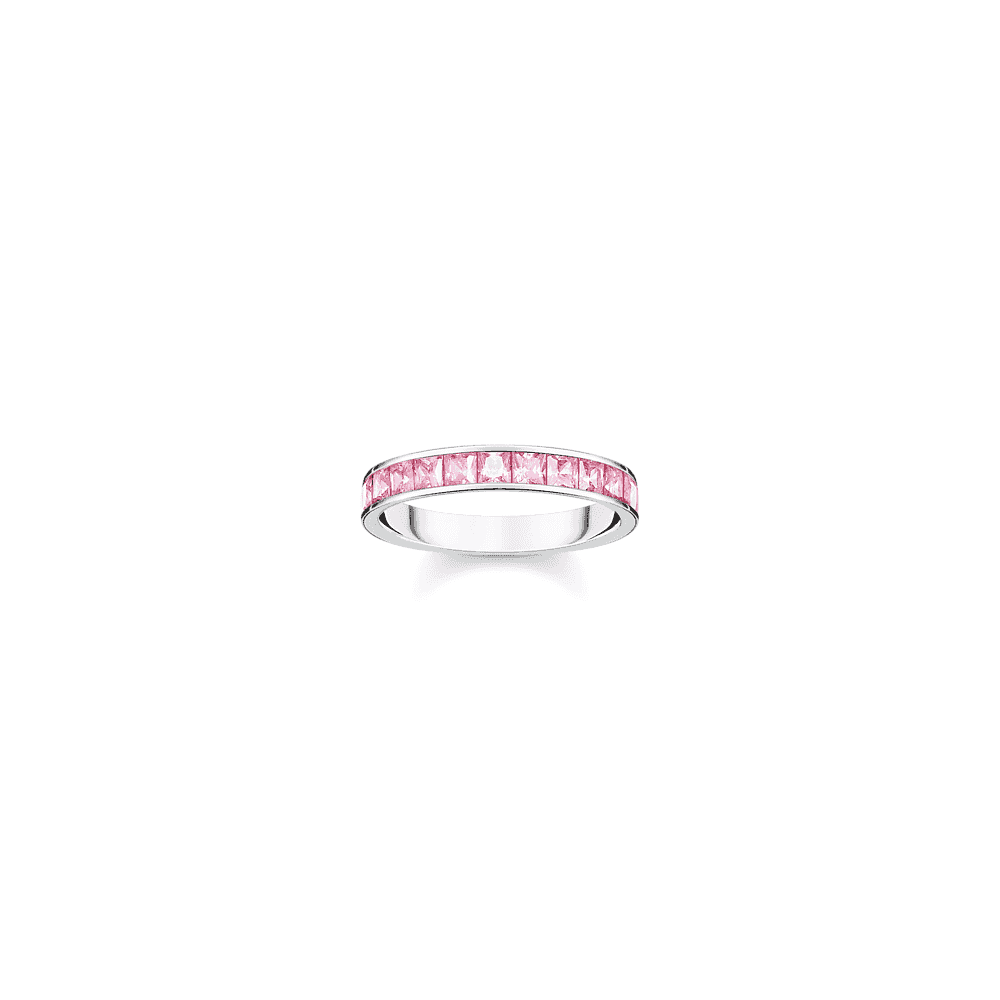 THOMAS SABO PINK STONE PAVÉ RING
