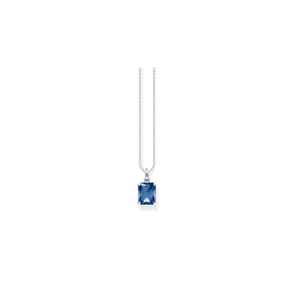 THOMAS SABO STERLING SILVER BLUE STONE PENDANT