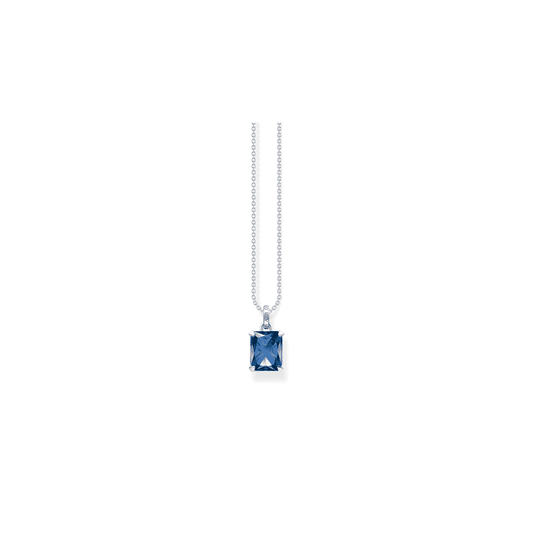 THOMAS SABO STERLING SILVER BLUE STONE PENDANT