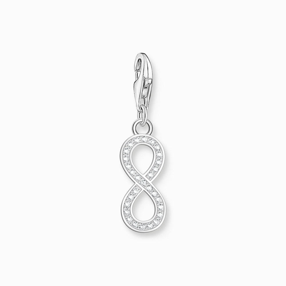 THOMAS SABO STERLING SILVER INFINITY WITH CUBIC ZIRCONIA STONES CHARM