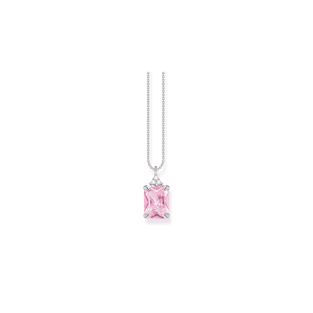 THOMAS SABO STERLING SILVER  PINK STONE PENDANT