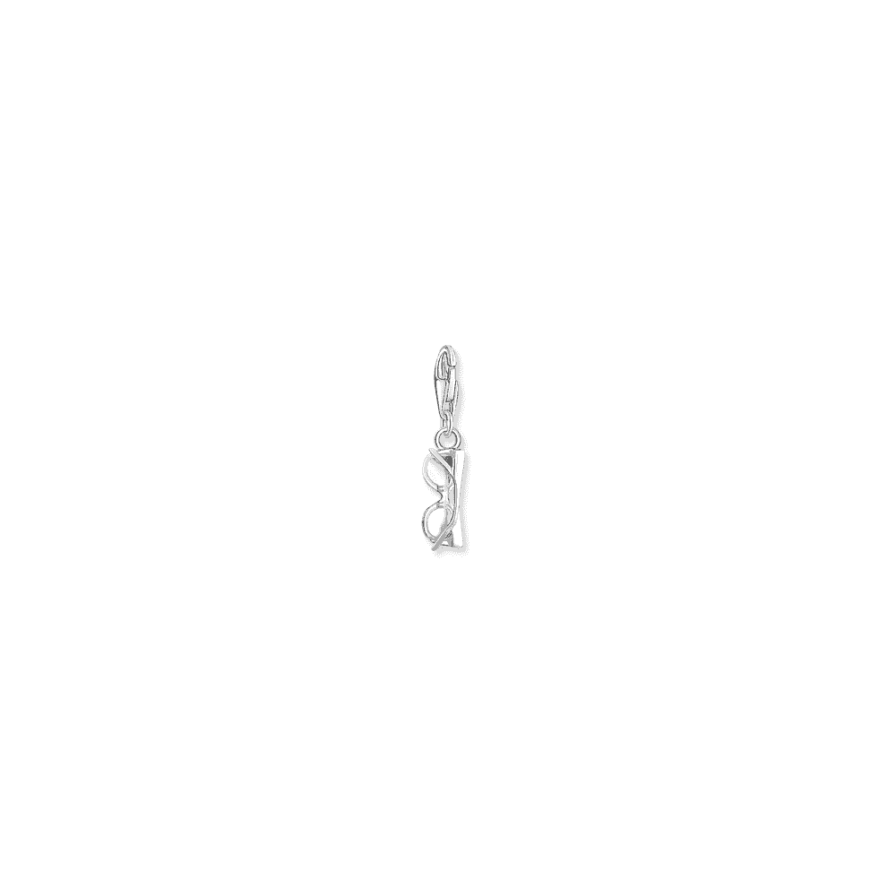 THOMAS SABO STERLING SILVER PINK SUNGLASSES WITH WHITE STONE CHARM