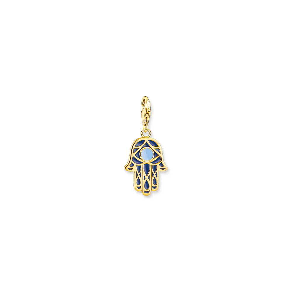 THOMAS SABO YELLOW GOLD PLATED HAND OF FATIMA CHARM