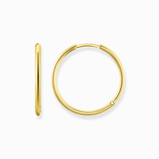 THOMAS SABO YELLOW GOLD PLATED LARGE HOOPS