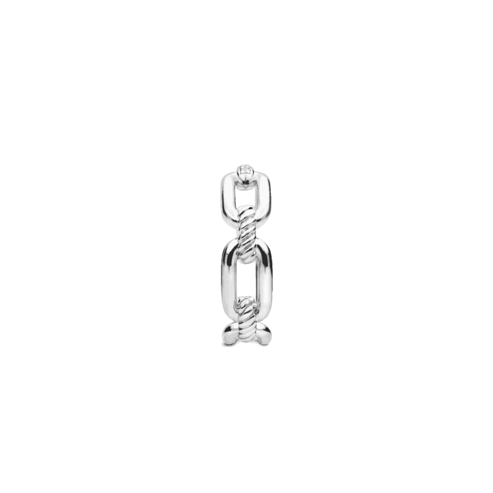 TI SENTO Milano Chain Sterling Silver ring with cubic zirconia