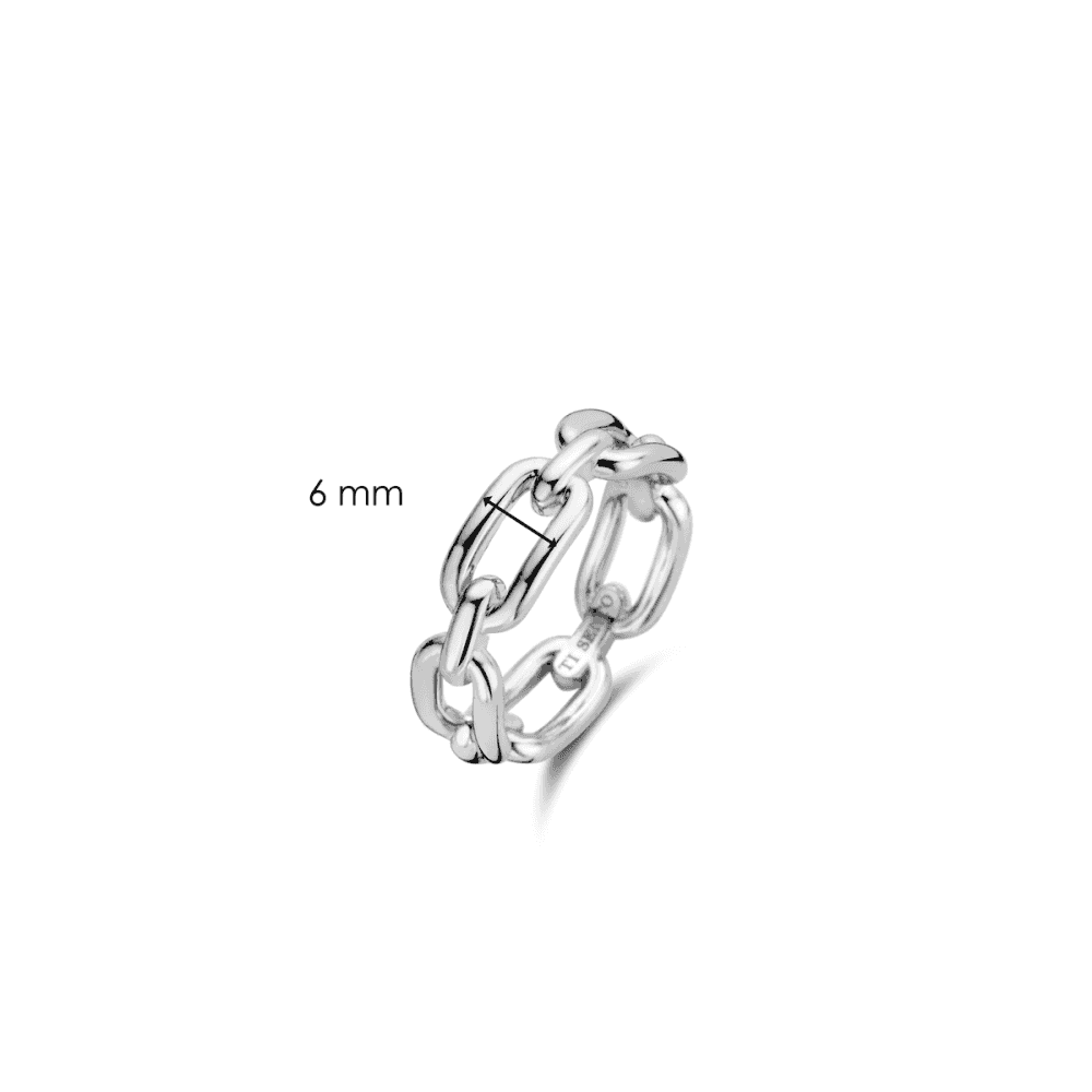  TI SENTO - Milano chain Sterling Silver Ring