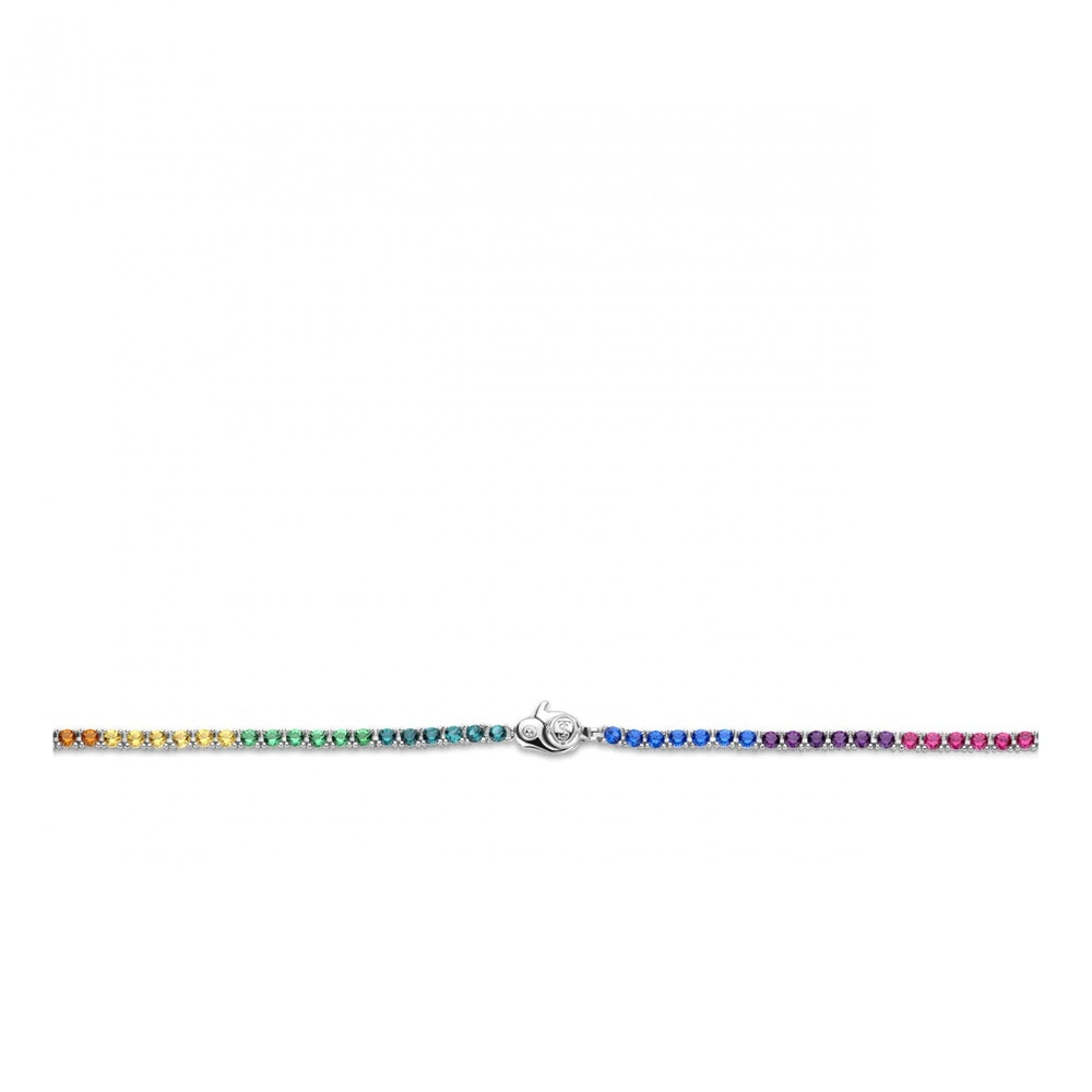 TISENTO STERLING SILVER RAINBOW NECKLACE