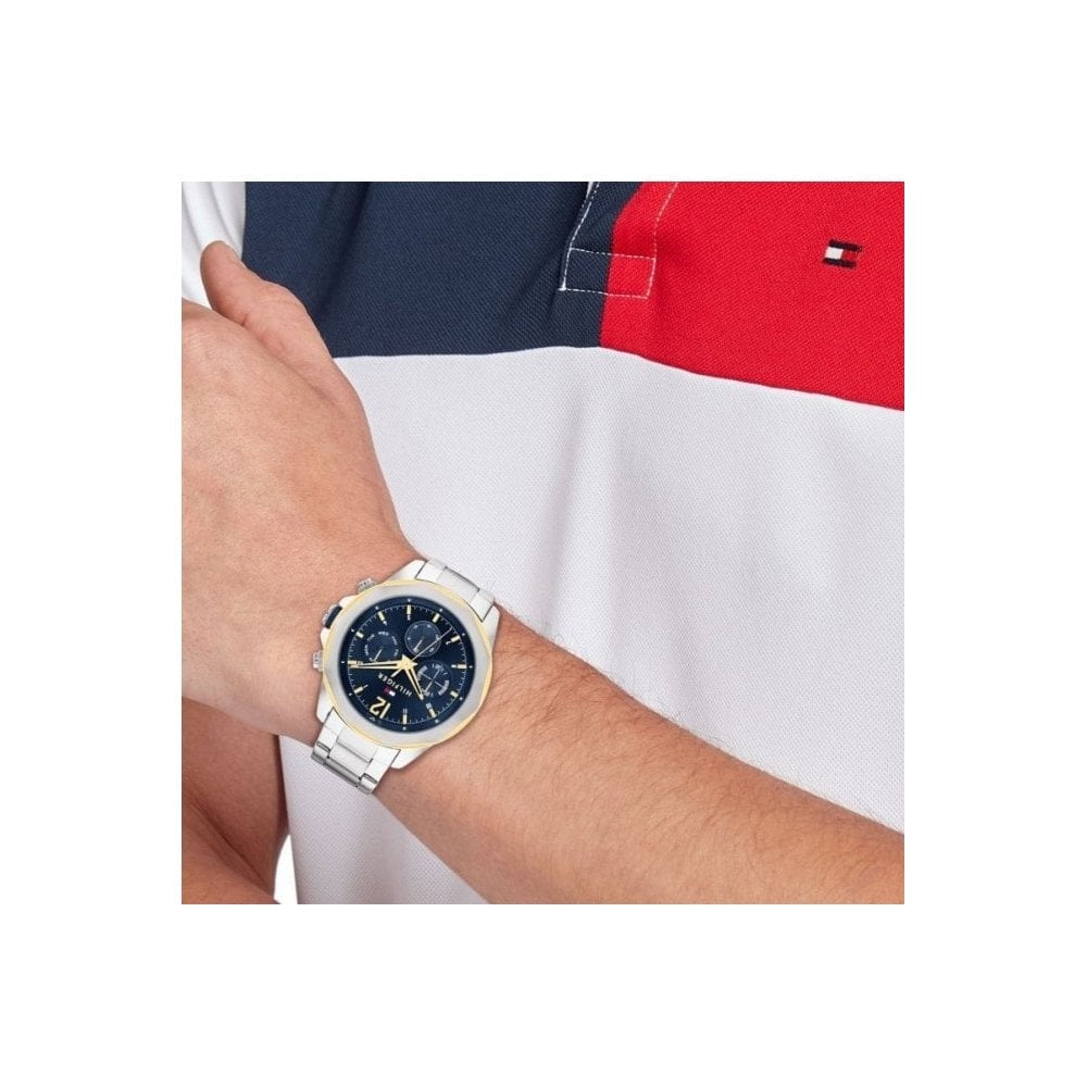 TOMMY HILFIGER GENTS BLUE DIAL CHRONOGRAPH WATCH