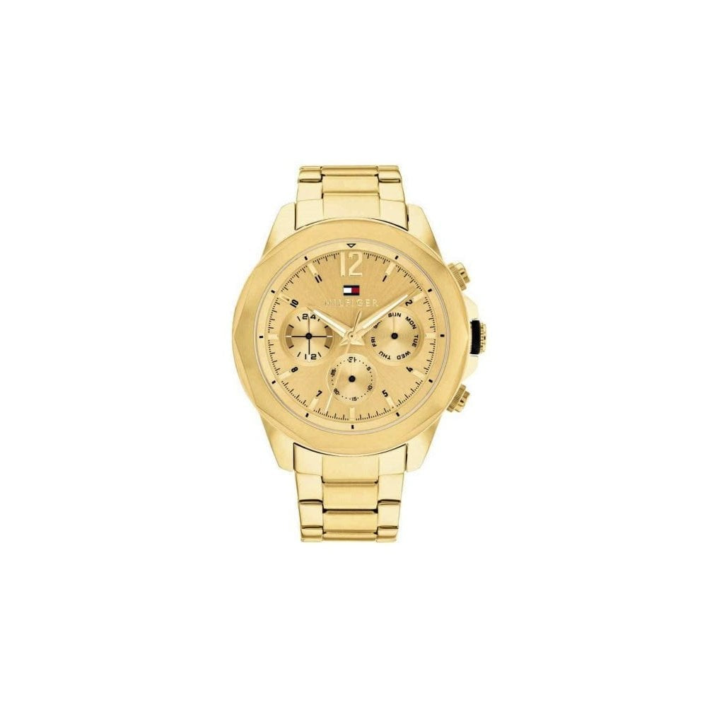TOMMY HILFIGER GENTS GOLD CHRONOGRAPH WATCH