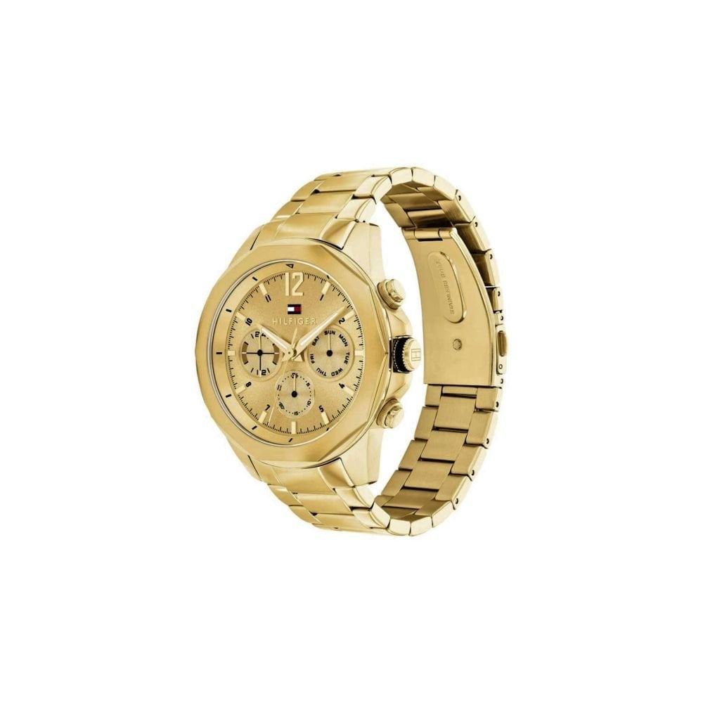 TOMMY HILFIGER GENTS GOLD CHRONOGRAPH WATCH