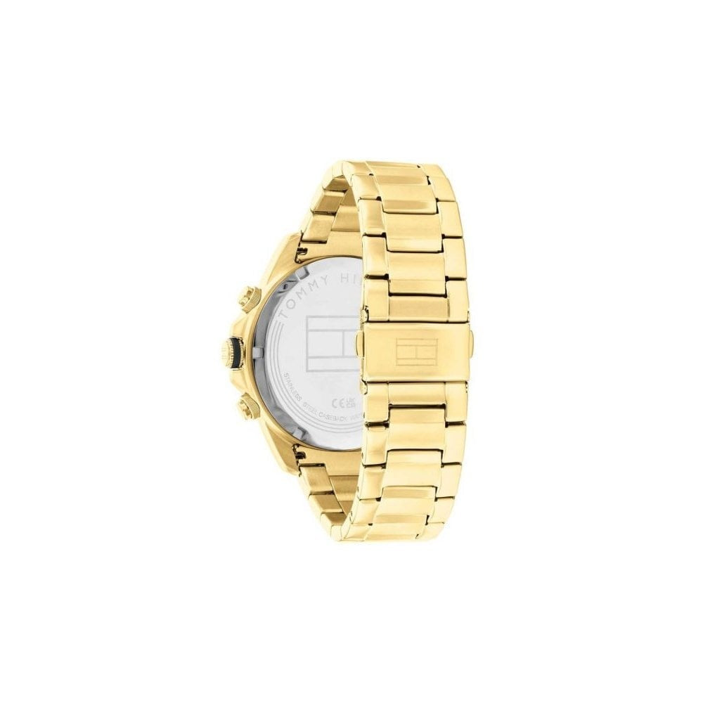 TOMMY HILFIGER GENTS GOLD CHRONOGRAPH WATCH