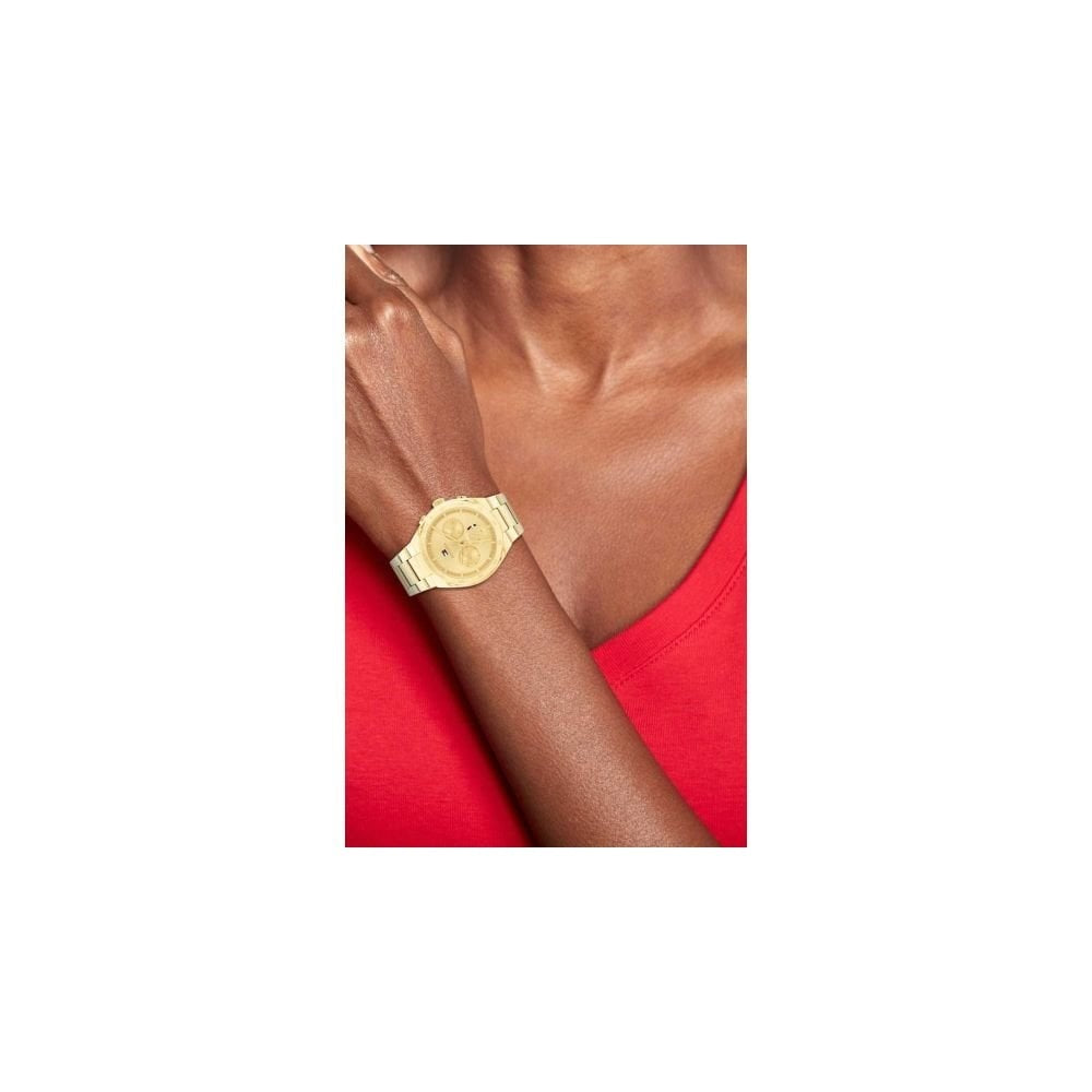 TOMMY HILFIGER GOLD LADIES CHRONOGRAPH WATCH