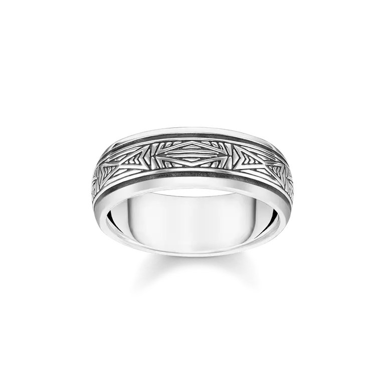 Thomas Sabo Sterling Silver Rebel at Heart Ornamental Ring