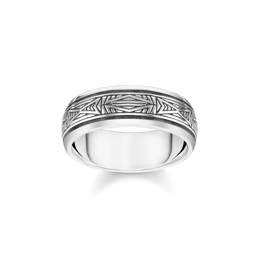 Thomas Sabo Sterling Silver Rebel at Heart Ornamental Ring