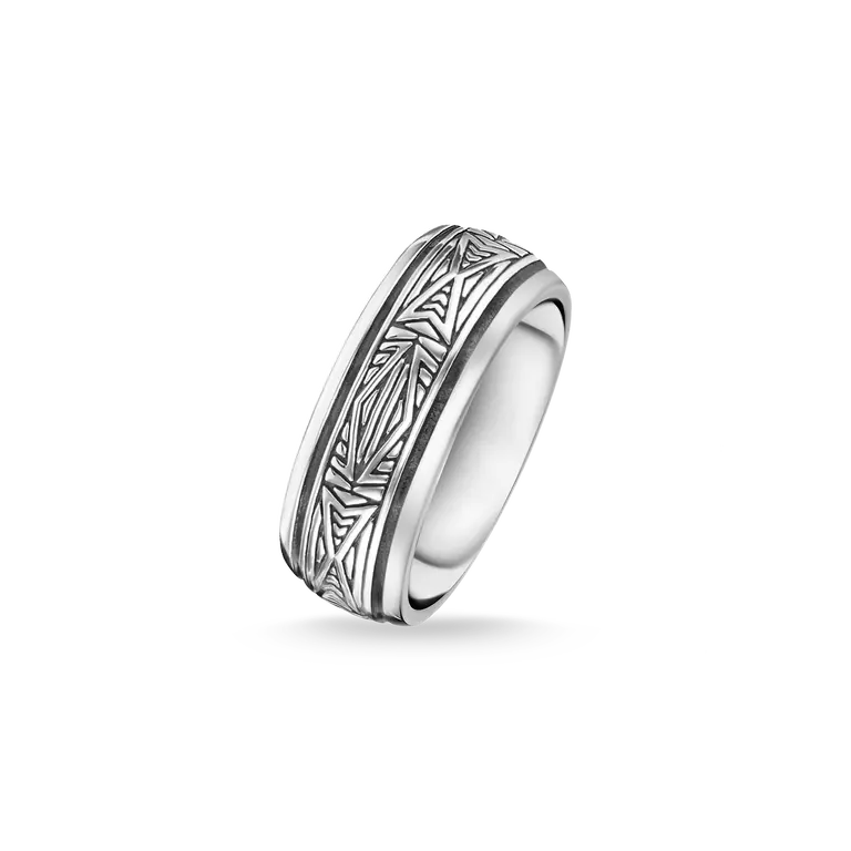 Thomas Sabo Sterling Silver Rebel at Heart Ornamental Ring