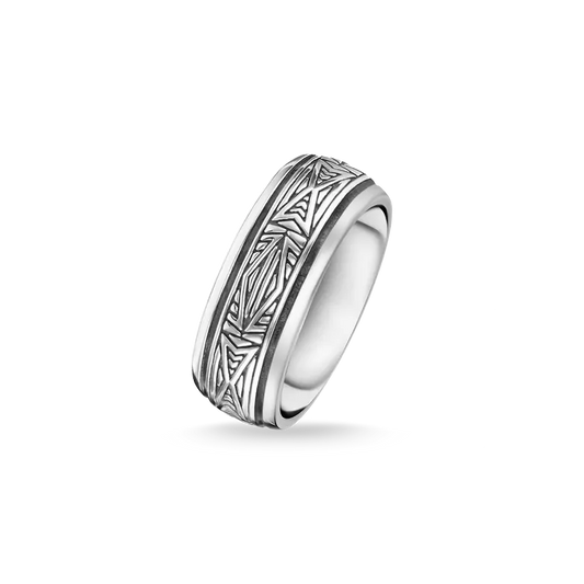 Thomas Sabo Sterling Silver Rebel at Heart Ornamental Ring