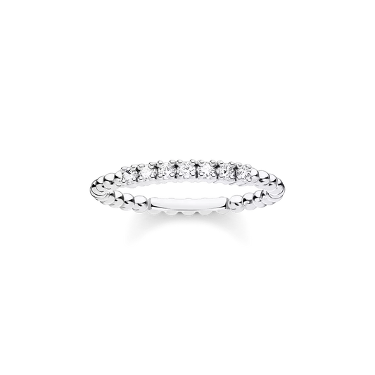 Thomas Sabo Ring dots with white stones silver
