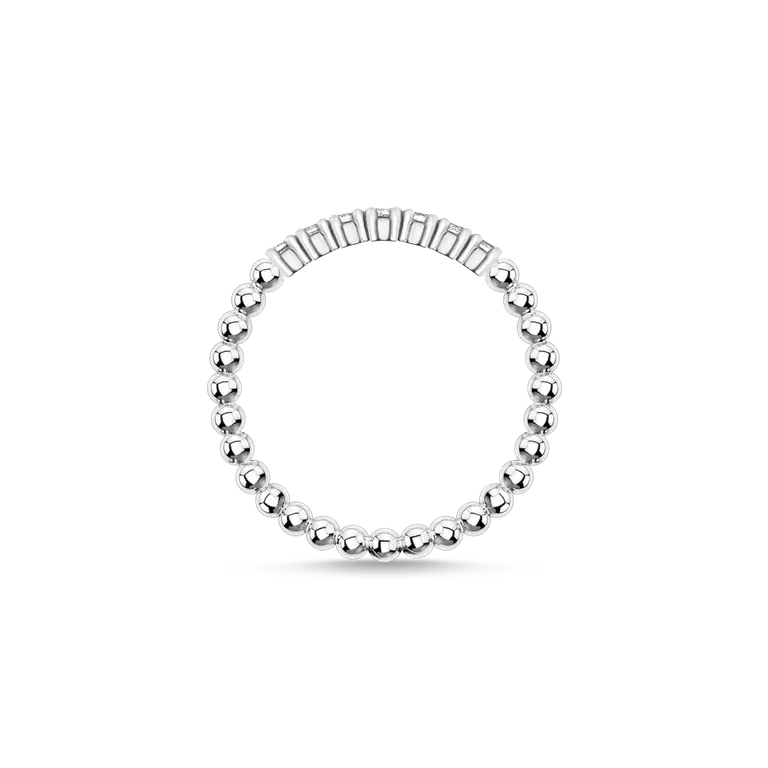 Thomas Sabo Ring dots with white stones silver